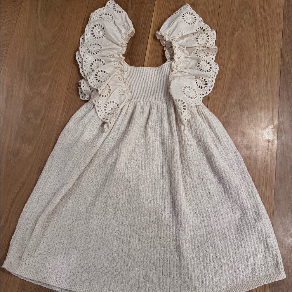 NWOT: Zara Kids Eyelet Dress - Picture 4 of 4
